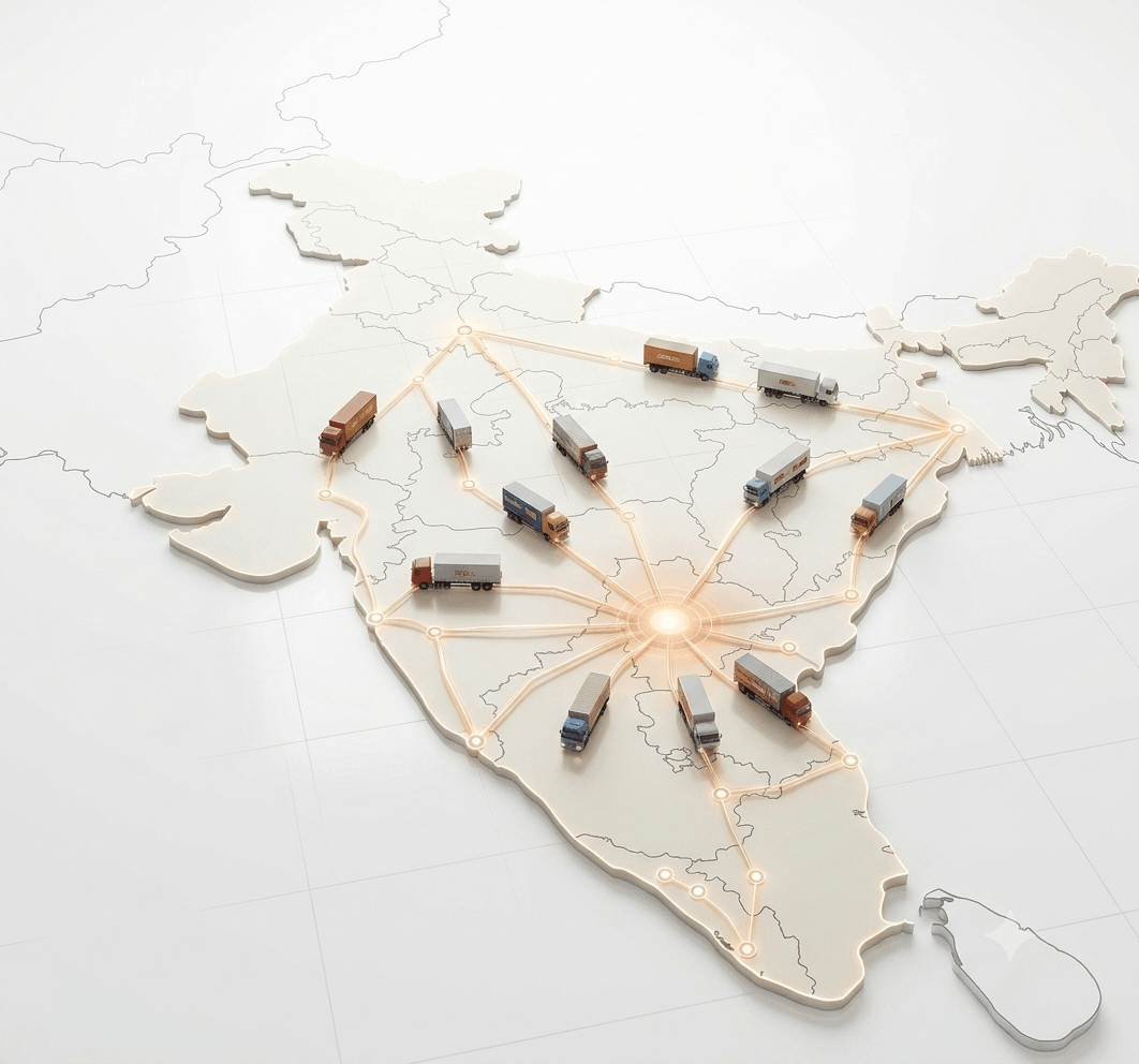 Map of India showing Secure Packers and Movers domestic relocation coverage across PAN India